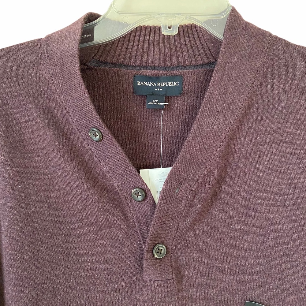 Banana Republic Men’s Cotton Brown Sweater, Small - Picture 3 of 5
